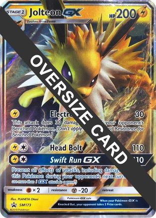 Jolteon GX (SM Black Star Promo) SM173  - Holofoil Jumbo Cards