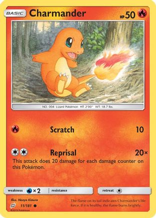 Charmander (11) (11) 011/181  SM  Team Up