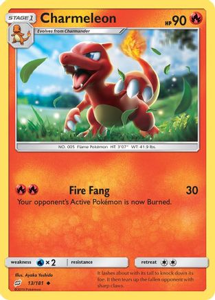 Charmeleon 013/181  - Reverse Holofoil SM  Team Up