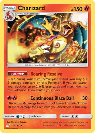 Charizard 014/181  SM  Team Up