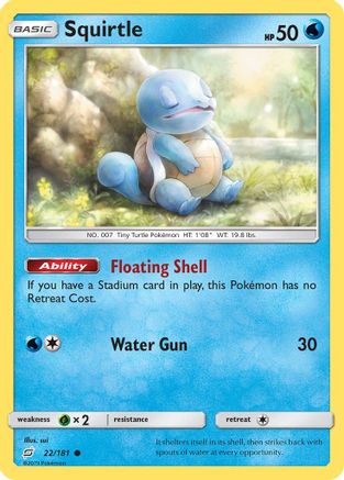 Squirtle (22) (22) 022/181  - Reverse Holofoil SM  Team Up