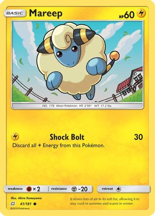 Mareep 041/181  - Reverse Holofoil SM  Team Up