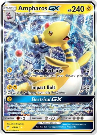Ampharos GX 043/181  - Holofoil SM  Team Up
