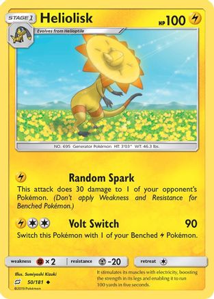Heliolisk 050  - Reverse Holofoil SM  Team Up