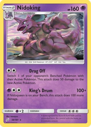 Nidoking 059/181  SM  Team Up