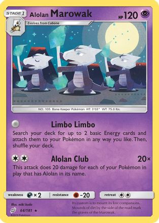 Alolan Marowak 064/181  SM  Team Up