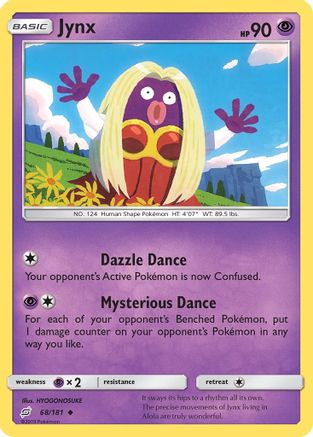 Jynx 068/181  - Reverse Holofoil SM  Team Up