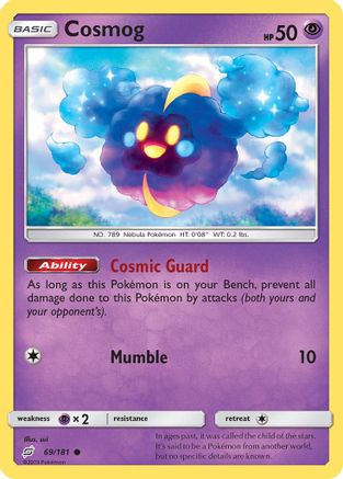 Cosmog 069/181  - Reverse Holofoil SM  Team Up