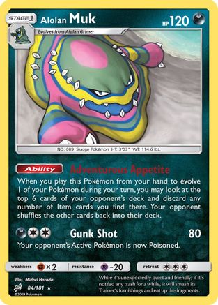 Alolan Muk 084/181  SM  Team Up