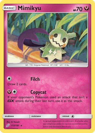 Mimikyu 112/181  SM  Team Up