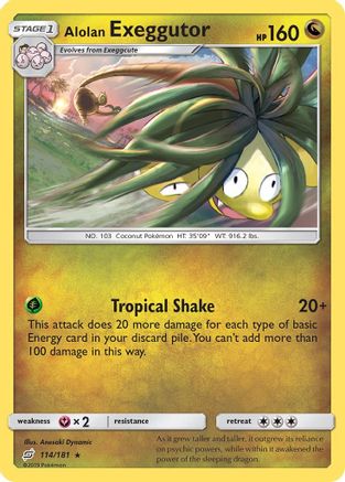Alolan Exeggutor (114) (114) 114  SM  Team Up