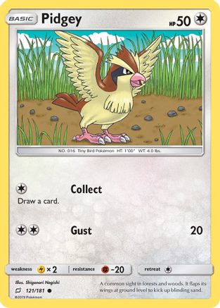 Pidgey (121) (121) 121/181  SM  Team Up