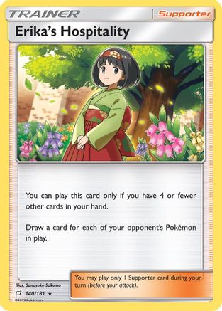 Erika's Hospitality 140/181  - Reverse Holofoil SM  Team Up