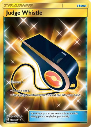 Judge Whistle (Secret) 194  - Holofoil SM  Team Up