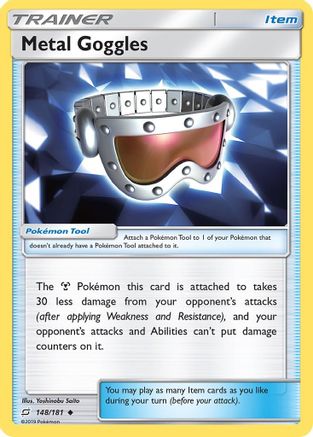 Metal Goggles 148/181  - Reverse Holofoil SM  Team Up
