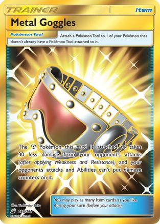 Metal Goggles (Secret) 195  - Holofoil SM  Team Up