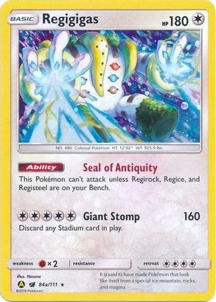 Regigigas 84a/111  - Holofoil Alternate Art Promos