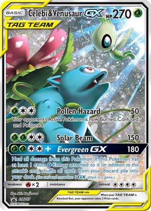 Celebi & Venusaur GX SM167  - Holofoil SM Promos