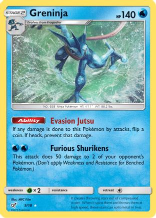 Greninja 009/18  - Holofoil Detective Pikachu