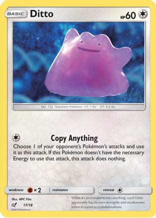 Ditto 017/18  - Holofoil Detective Pikachu
