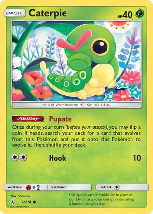 Caterpie 002/214  SM  Unbroken Bonds