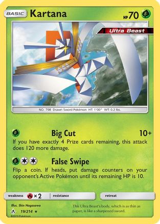 Kartana 019/214  - Holofoil SM  Unbroken Bonds