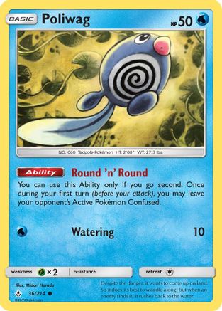 Poliwag (36) (36) 036/214  SM  Unbroken Bonds