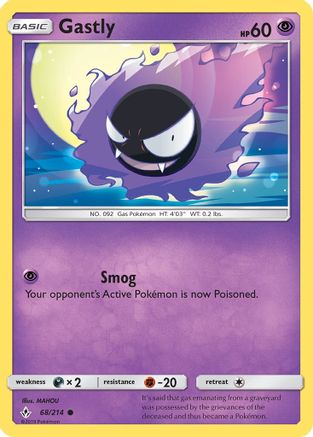 Gastly (68) (68) 068/214  SM  Unbroken Bonds
