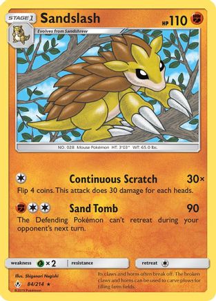 Sandslash 084  SM  Unbroken Bonds