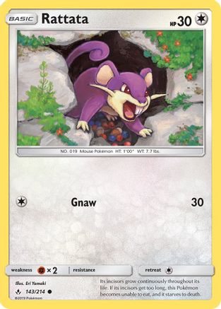 Rattata 143/214  SM  Unbroken Bonds