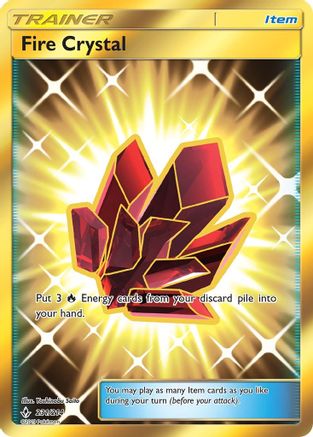 Fire Crystal (Secret) 231  - Holofoil SM  Unbroken Bonds