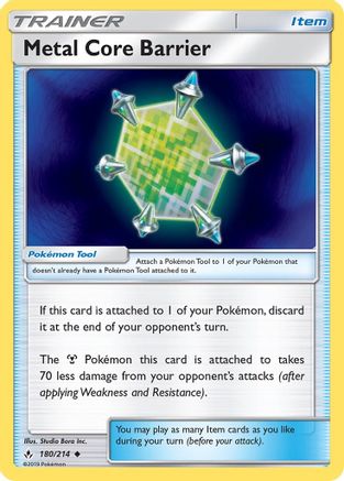 Metal Core Barrier 180/214  - Reverse Holofoil SM  Unbroken Bonds