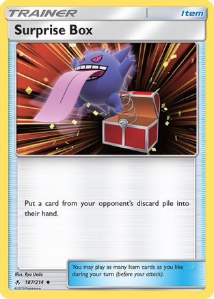 Surprise Box 187/214  - Reverse Holofoil SM  Unbroken Bonds