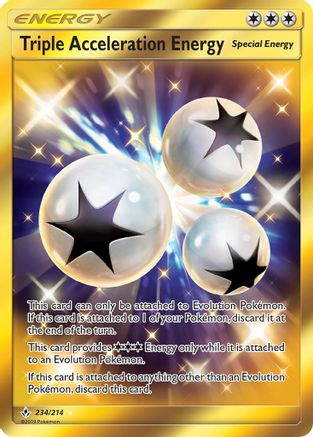 Triple Acceleration Energy (Secret) 234/214  - Holofoil SM  Unbroken Bonds