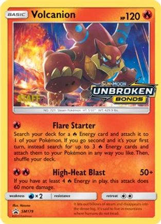 Volcanion (Prerelease) [Staff] SM179  - Holofoil SM Promos