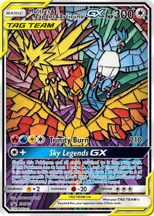 Moltres & Zapdos & Articuno GX SM210  - Holofoil SM Promos