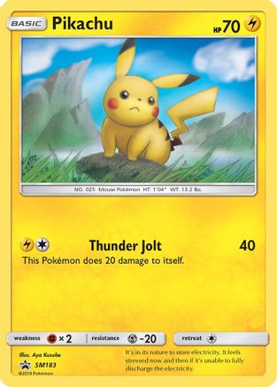 Pikachu SM183  - Holofoil SM Promos