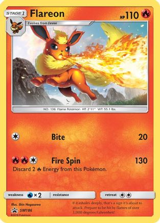 Flareon (Let's Play, Eevee!) SM186  SM Promos