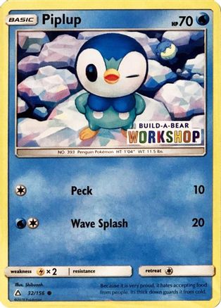 Piplup (Build-A-Bear Workshop Exclusive) 032/156  Miscellaneous Cards & Products