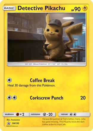 Detective Pikachu SM190  - Holofoil SM Promos