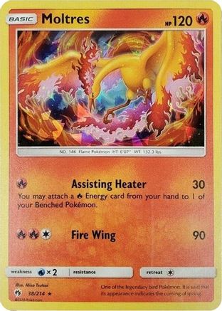 Moltres (Cracked Ice Holo) 038/214  - Holofoil Deck Exclusives