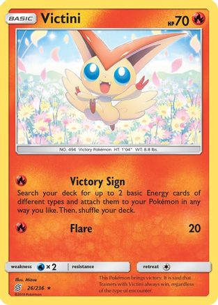 Victini 026/236  - Reverse Holofoil SM  Unified Minds