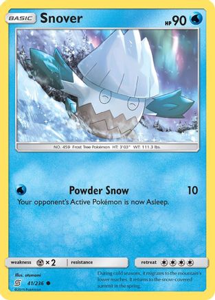 Snover 041/236  - Reverse Holofoil SM  Unified Minds