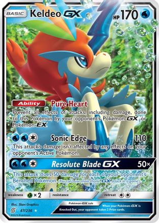 Keldeo GX 047/236  - Holofoil SM  Unified Minds