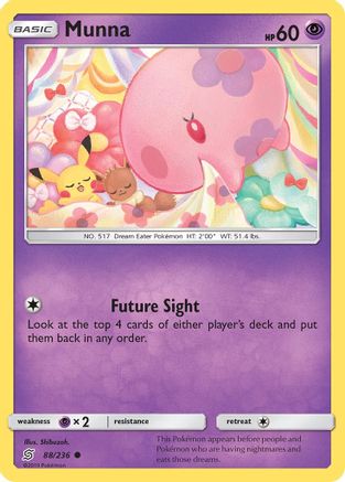Munna 088/236  - Reverse Holofoil SM  Unified Minds