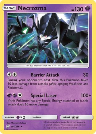 Necrozma 101/236  - Reverse Holofoil SM  Unified Minds