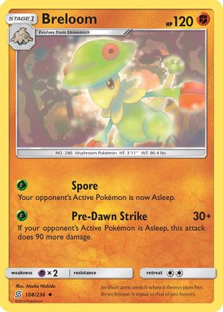 Breloom 108/236  - Reverse Holofoil SM  Unified Minds