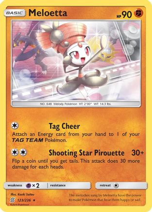 Meloetta 123/236  - Reverse Holofoil SM  Unified Minds
