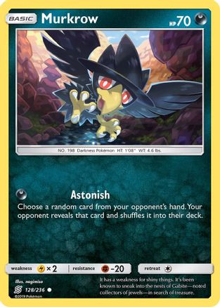 Murkrow (128) (128) 128/236  - Reverse Holofoil SM  Unified Minds