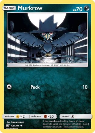 Murkrow (129) (129) 129/236  - Reverse Holofoil SM  Unified Minds
